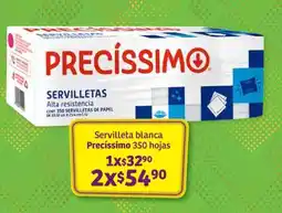 Soriana Súper Servilleta blanca Precíssimo 350 hojas oferta