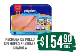 Soriana Súper PECHUGA DE POLLO SIN HUESO PILGRIM'S, CHAROLA oferta