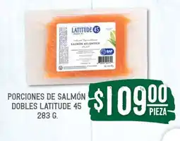 Soriana Súper Porciones de salmón dobles Latitude 45 oferta