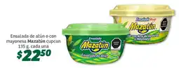 Soriana Súper Ensalada de atún o con mayonesa Mazatún oferta