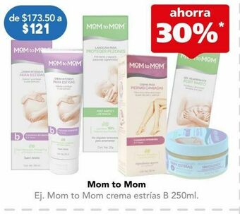 Farmacia San Pablo Mom to mom crema estrias b tub c/250ml oferta