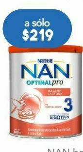 Nan baja en lactosa etapa 3 lat c/800g