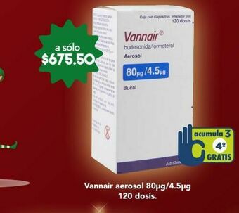 Farmacia San Pablo Vannair aer 80/4.5 mcg caj c/120d oferta