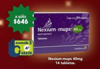 Farmacia San Pablo Nexium mups tab 40mg caj c/14 oferta