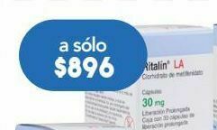 Farmacia San Pablo Ritalin la cap 30mg caj c/30 oferta