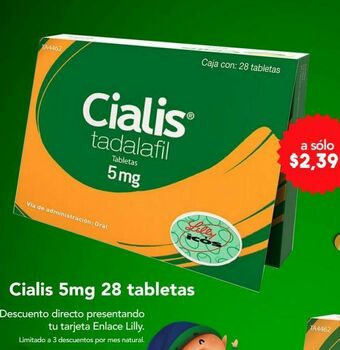 Farmacia San Pablo Cialis tab 5mg caj c/28 oferta
