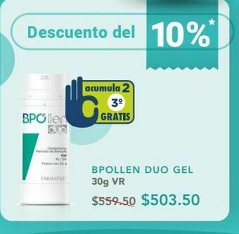 Farmacia San Pablo Bpollen duo gel 1/5% tub c/30 oferta