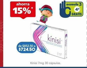 Farmacia San Pablo Kinisi cap 7mg caj c/30 oferta
