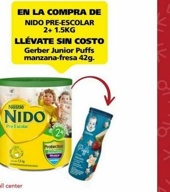 Farmacia San Pablo Nido prescolar leche en polvo 2+ c/1.5kg oferta