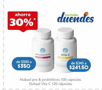 Nubaal pre & probioticos fra c/100