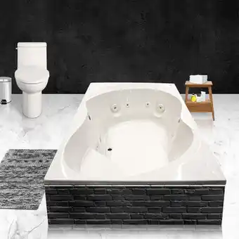 Costco American Standard, Tina Ellisse Marfíl con Sistema de Hidromasaje oferta