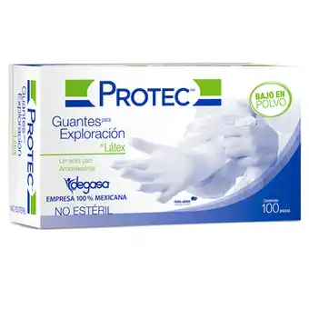 Protec Guantes de Látex Grande 100 pzas