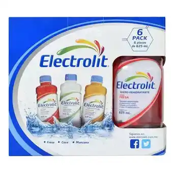 Electrolit 6 pzas de 625 ml
