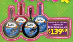 Soriana Híper Sartén 24 cm de acero carbonizado oferta