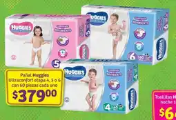 Soriana Híper Pañal Huggies ultraconfort etapa 4, 5 o 6 oferta