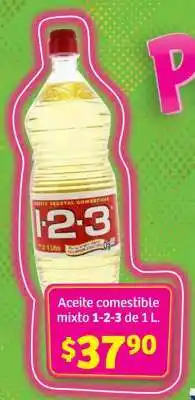 Soriana Híper Aceite comestible mixto 1-2-3 de 1 L oferta