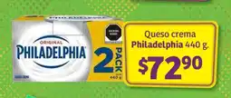 Soriana Híper Queso crema Philadelphia 440 g oferta