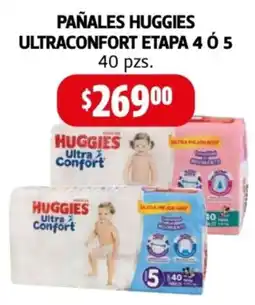 Farmacias Guadalajara Pañales huggies ultraconfort etapa 4 ó 5 oferta