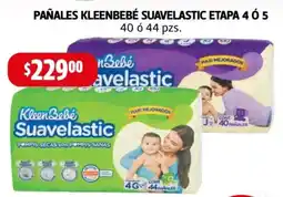 Farmacias Guadalajara Pañales kleenbebé suavelastic etapa 4 ó 5 oferta