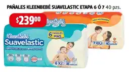 Farmacias Guadalajara Pañales kleenbebé suavelastic etapa 6 ó 7 oferta