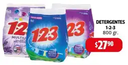 Farmacias Guadalajara Detergentes 1-2-3 oferta