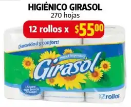 Farmacias Guadalajara Higiénico girasol 270 hojas oferta