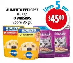 Farmacias Guadalajara Alimento pedigree o whiskas sobre oferta