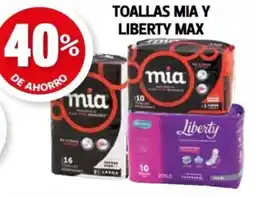 Farmacias Guadalajara Toallas mia y liberty max oferta