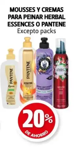 Farmacias Guadalajara Mousses y cremas para peinar herbal essences o pantene excepto packs oferta