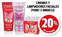 Farmacias Guadalajara Cremas y limpiadores faciales pond's miracle oferta