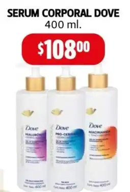 Farmacias Guadalajara Serum corporal dove oferta