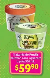 Garnier - tratamiento fructis hairfood coco, aguacate o pina