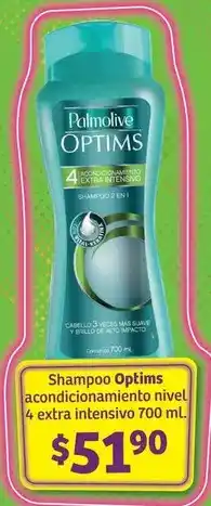 Soriana Híper Optims - shampoo acondicionamiento nivel 4 extra intensivo oferta