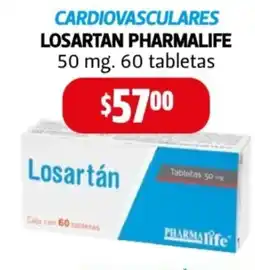 Farmacias Guadalajara Losartan pharmalife oferta