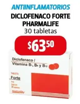 Farmacias Guadalajara Diclofenaco forte pharmalife oferta