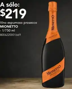 City Club Vino espumoso prosecco MIONETTO oferta