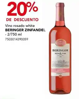 City Club Vino rosado white BERINGER ZINFANDEL oferta
