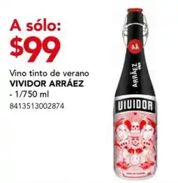 City Club Vino tinto de verano VIVIDOR ARRÁEZ oferta