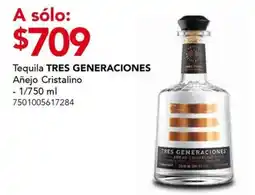 City Club Tequila TRES GENERACIONES Añejo Cristalino oferta