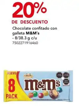 City Club Chocolate confitado con galleta M&M's oferta