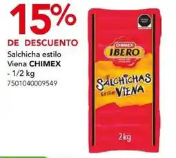 City Club Salchicha estilo Viena CHIMEX oferta