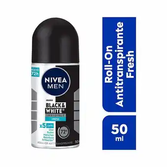 Farmacias Benavides Deo Roll On Men Black & White Fresh oferta