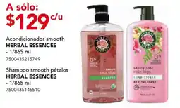 City Club Acondicionador smooth / Shampoo smooth pétalos HERBAL ESSENCES oferta