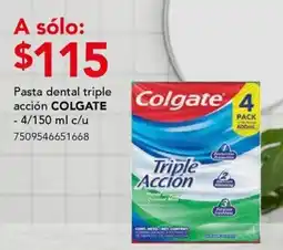 City Club Pasta dental triple acción COLGATE oferta