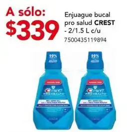 City Club Enjuague bucal pro salud CREST oferta