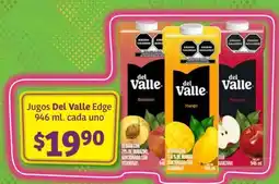 Soriana Híper Jugos Del Valle Edge 946 mL oferta