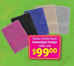 Soriana Híper Toalla medio baño Homestyle Design oferta
