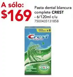 City Club Pasta dental blancura complete CREST oferta
