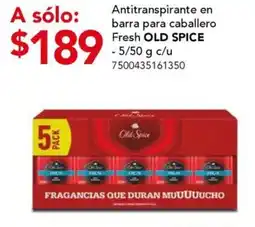 City Club Antitranspirante en barra para caballero Fresh OLD SPICE oferta