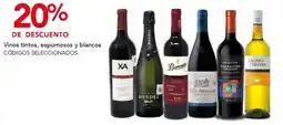 Vinos tintos, espumosos y blancos